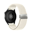 Metal Magnetic Buckle Nylon Braided Stretch Strap