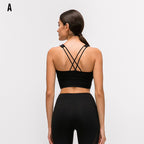 Sports bra fitness shockproof running bra without steel ring