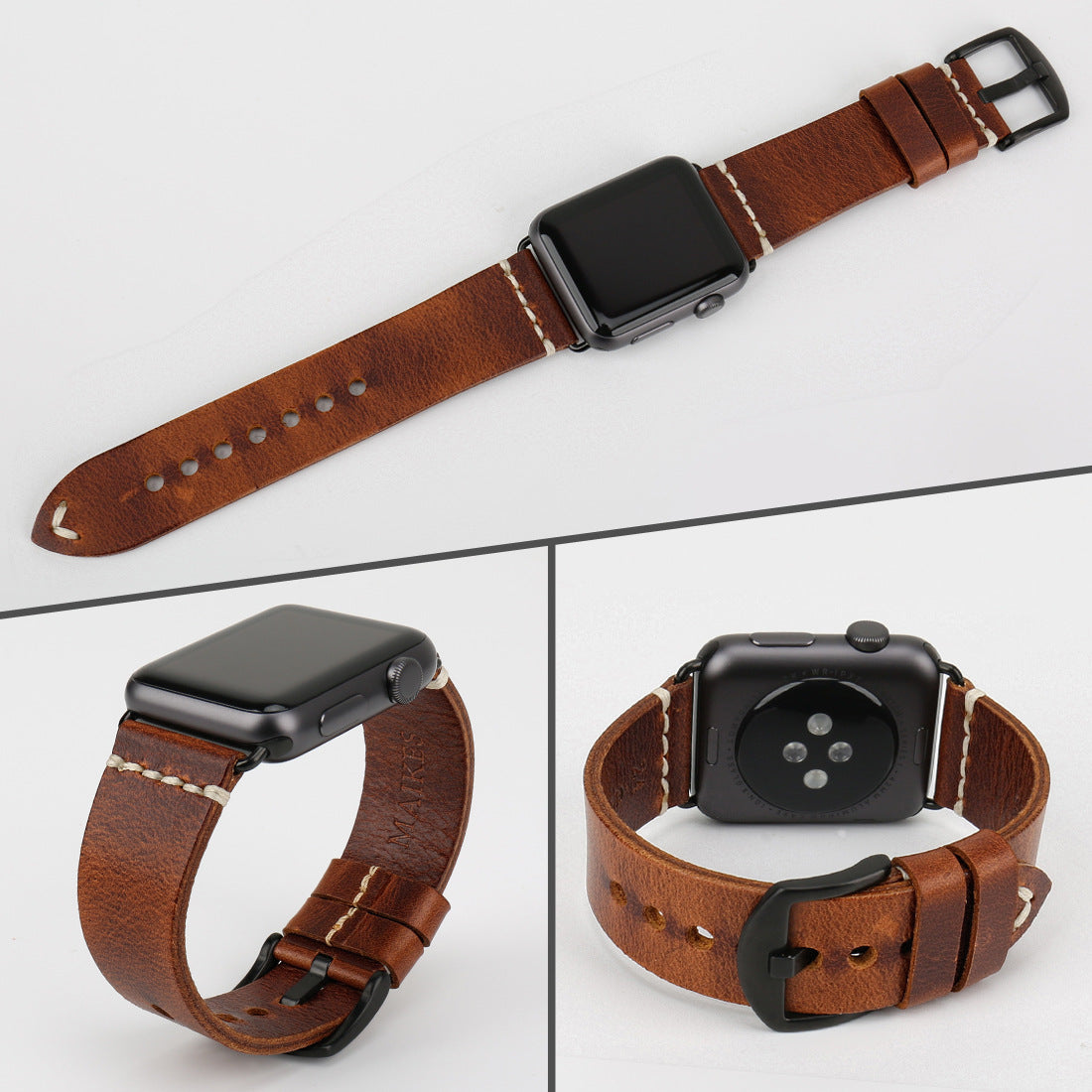 Italian Oil Wax Leather Watch Leather Strap