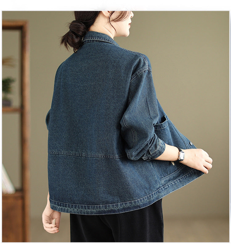 Women's Autumn Vintage Denim Jacket