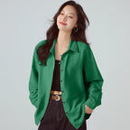 Texture Loose Long Sleeve Lazy Sense All-matching Shirt