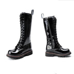 Long Patent Leather High-top Martin Boots Fashion Men