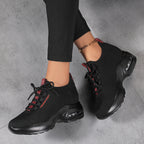 Fly-knit Sneakers Summer Height Increasing Insole Women's Mesh Casual Shoes