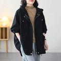 Fashion Casual Middle-aged Mom Hooded Younger Jacket Jacket