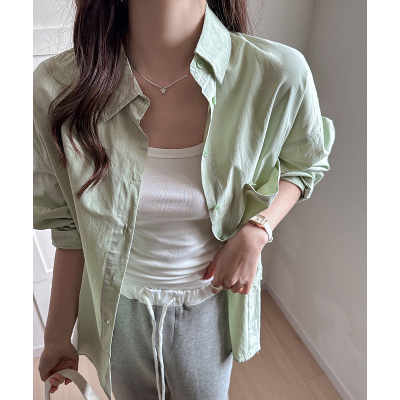 Korean Style Women's Loose Casual Plus Size Shirt
