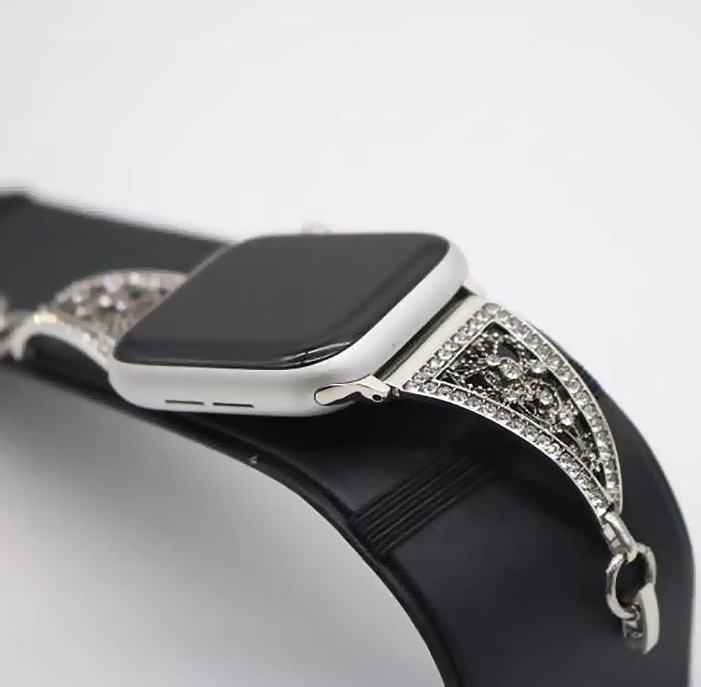 New Metal Fashion Diamond Bracelet Wristband Strap