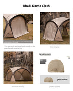 Campsite Dome Canopy Sunshade Ventilation