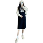 Maternity Wear New Niche Design Bow Fashion Age-reducing Knitted Dress