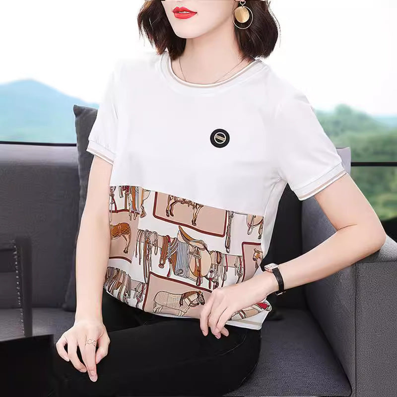 Summer Plus Size T-shirt Women's Clothing