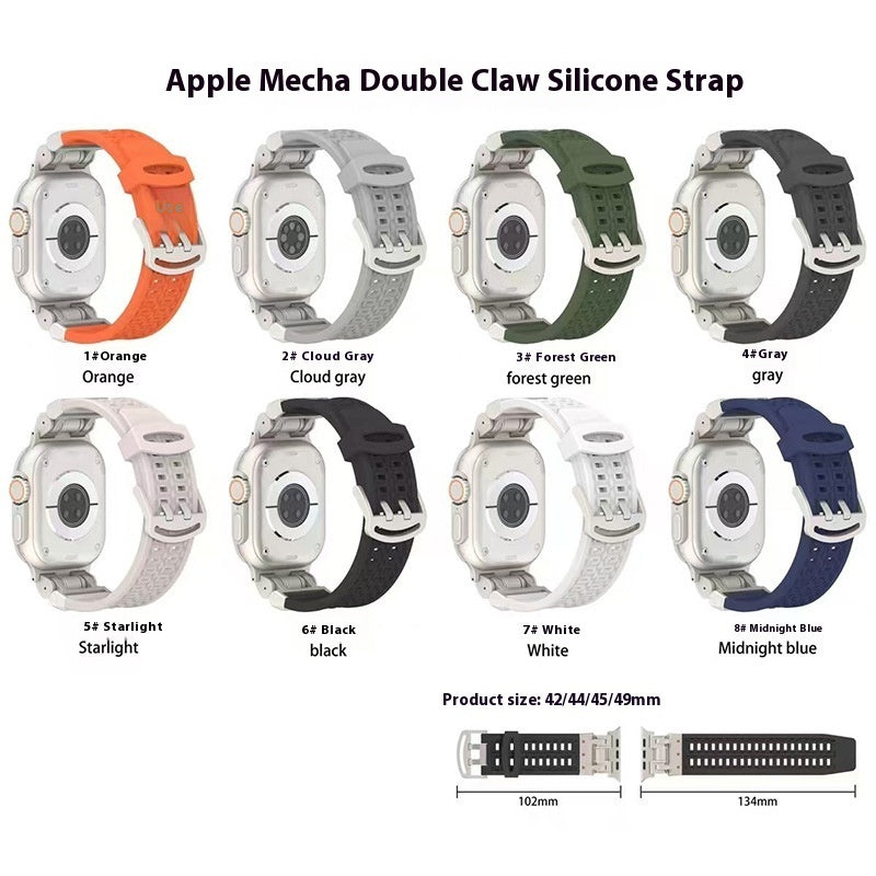 Watch Band 10 Generation Ultra2 Mech Metal Silicone Strap