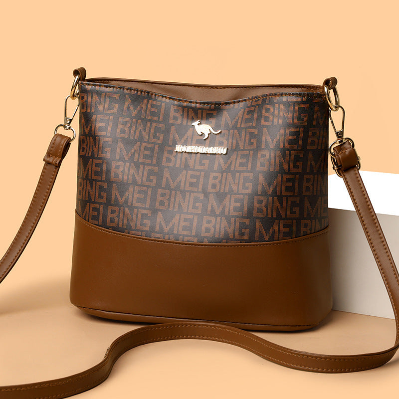 Retro Soft Leather Simple Versatile Messenger Bag